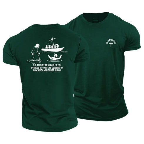 Men's Level Up Your Faith Cotton T-Shirt